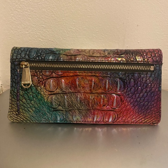 Brahmin Melbourne Ady Slim Bifold Wallet in Mystical Ombre Color. Style #K591708 - Picture 3 of 5